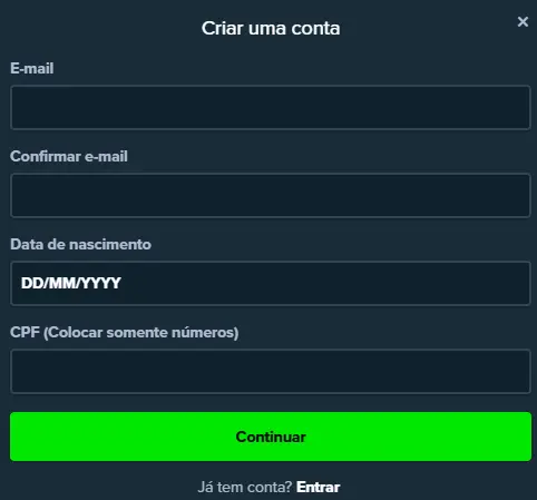 Iniciar sessão no Casino STAKE
