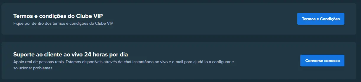Gestor de conta pessoal e serviço STAKE
